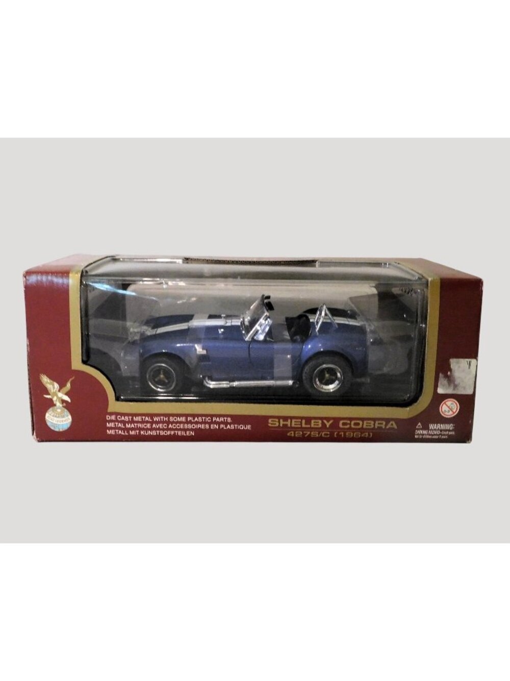 1964 Shelby Cobra 427S/C Die Cast Model 1:18 Blue Scale Road Legends